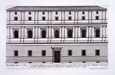 Palacio de los Reyes de Inglaterra en el Borgo Nuovo, Roma, de 